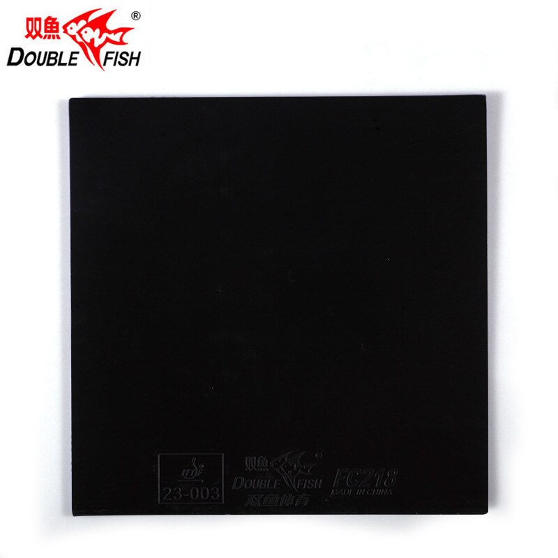 Double Fish VORTEX FC218 Sticky Inner Power Table Tennis Racket Rubber Tyre Pingpong Topsheet With Black Sponge for Loop Spin