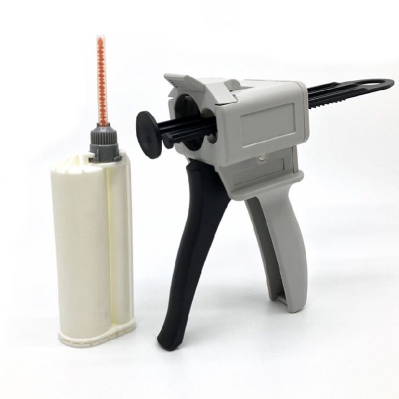 50ml 10:1 Manual Two Component AB Glue Applicator Adhesive Squeeze Dispenser Y5LD