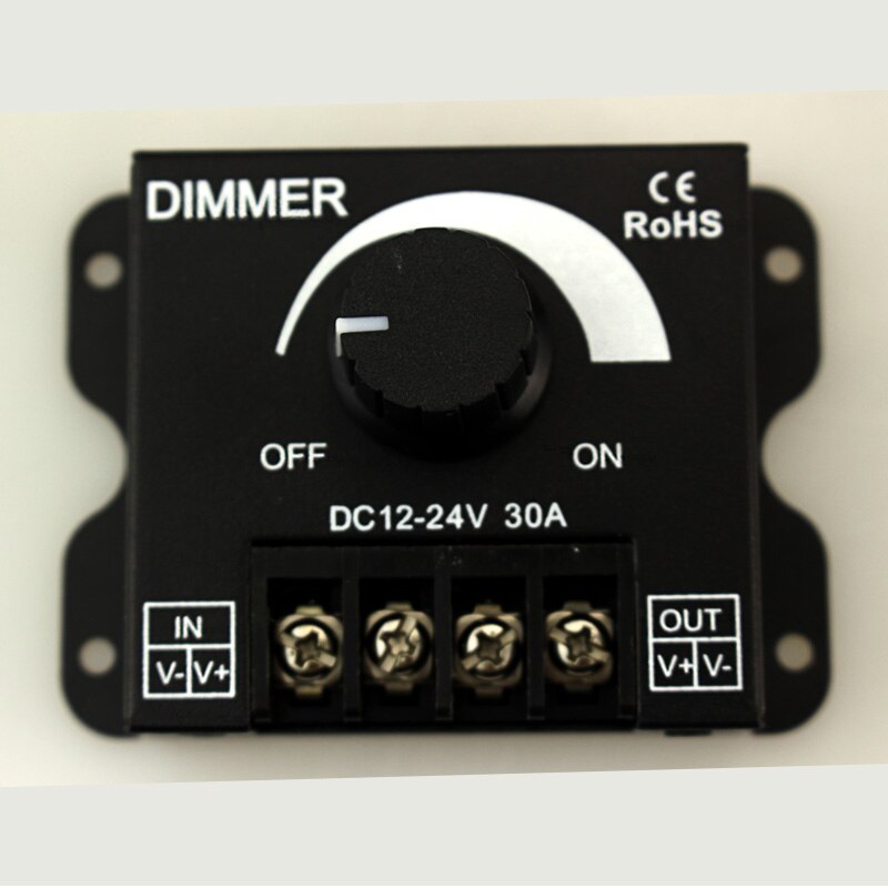 12 V-24 V 30A LED Dimmer controller Enkele Kleur voor led lamp strip Licht Zwart