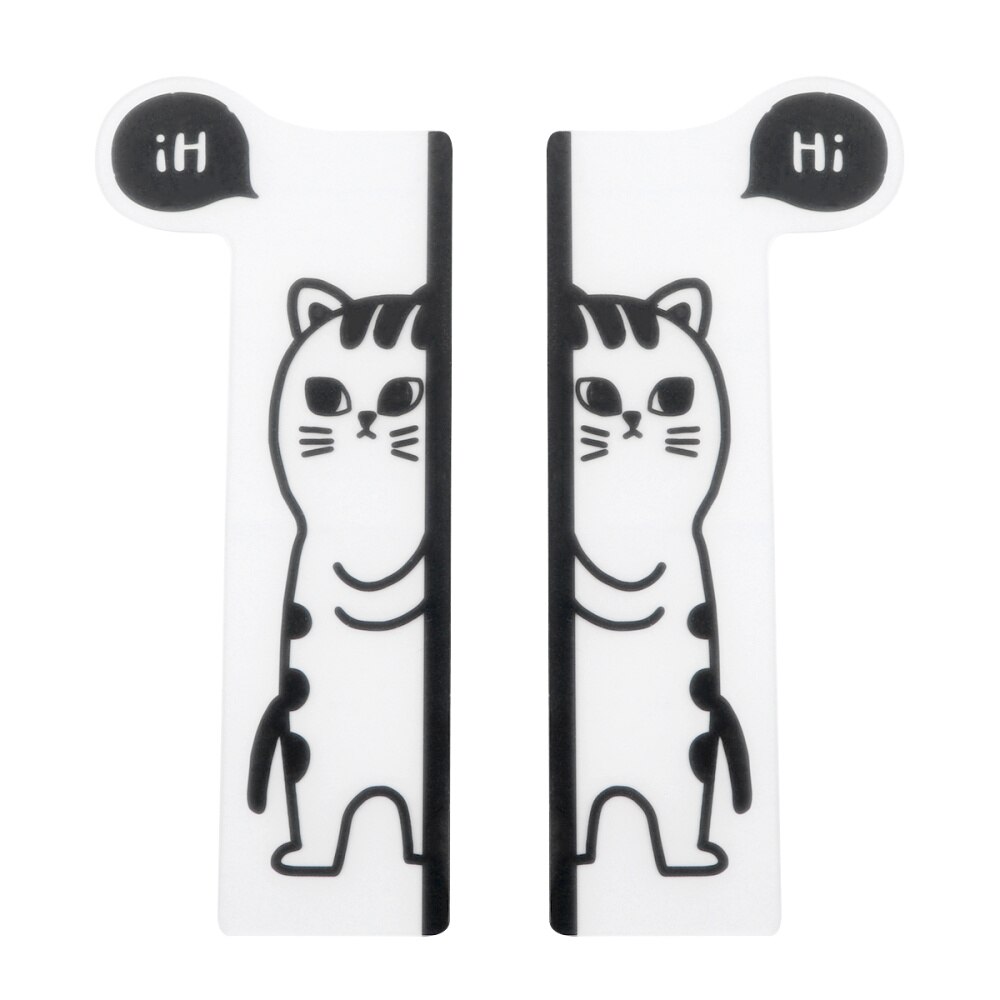 2Pcs Animal Monitor Memo Board Acrylic Message Board Note Holder Computer Monitor Side Panel Transparent Memo Pad