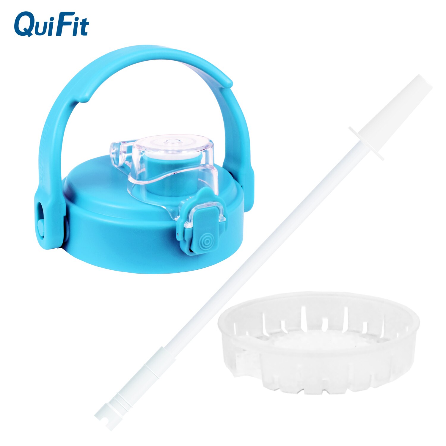 Quifit – couvercle de bouteille d&#39;eau avec paille, pour 2l 3,8 l 2,5 l 3,78 l