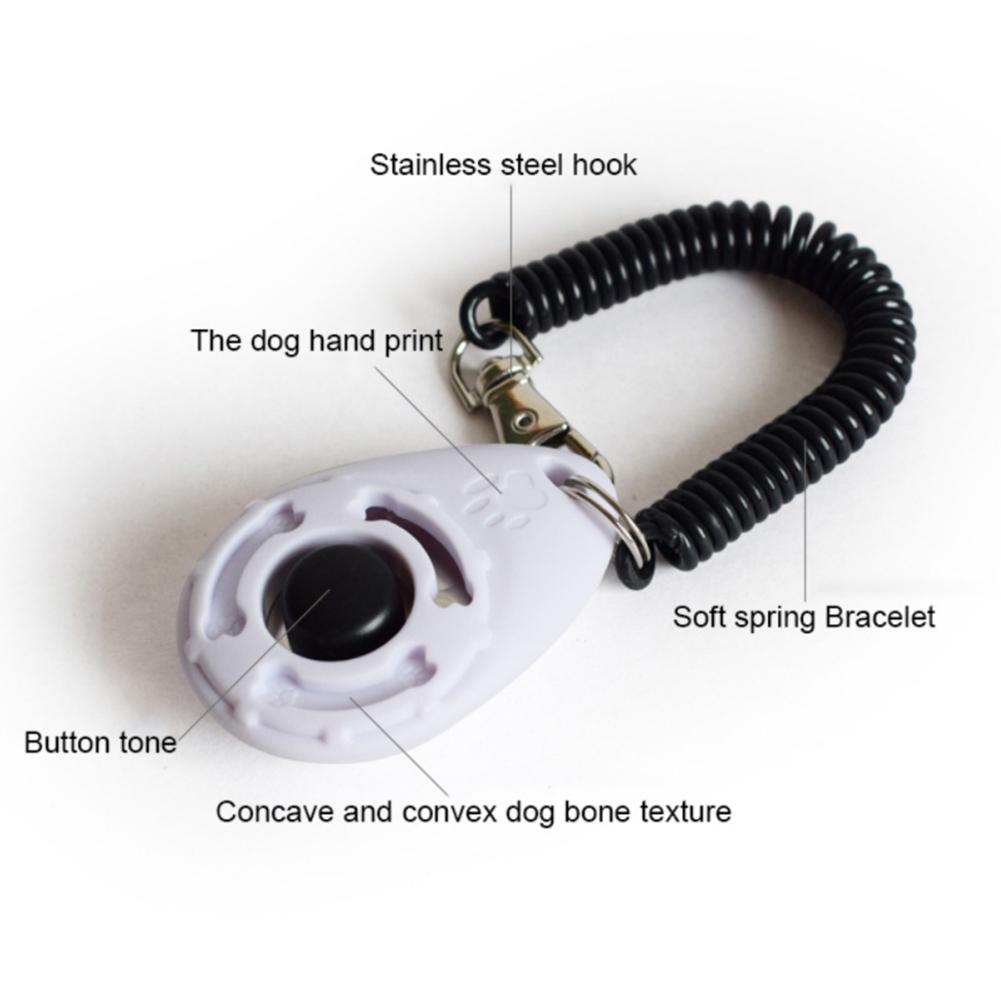 1Pc Dog Clicker Toys Pet Trainer Water Shape Training Clicker Puppy Button Click Trainer Accessory