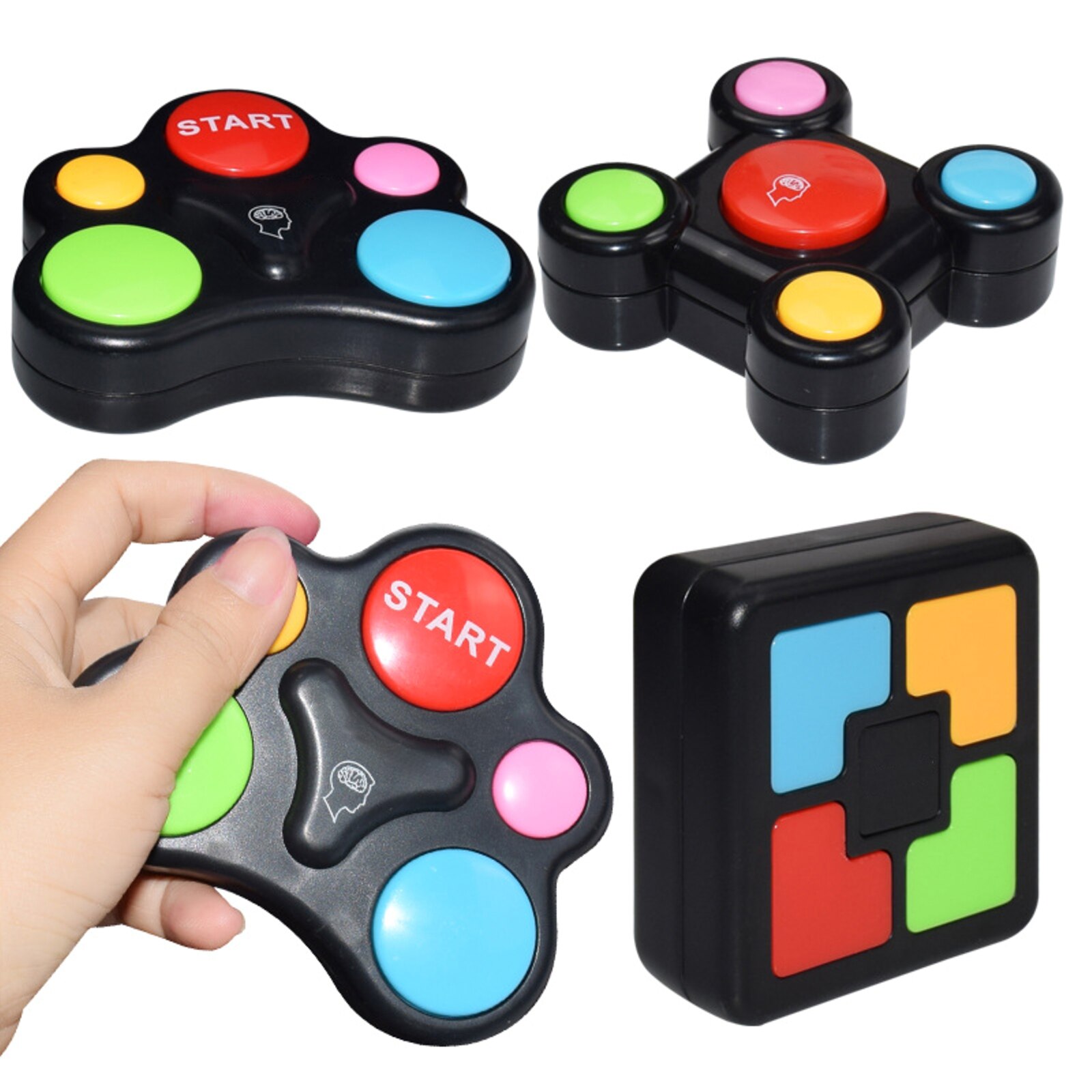Memory Game Lights And Sounds Repeat My Flashing Souptoys Memory Training Electronic Console Puzzles Anti-Stress Toy