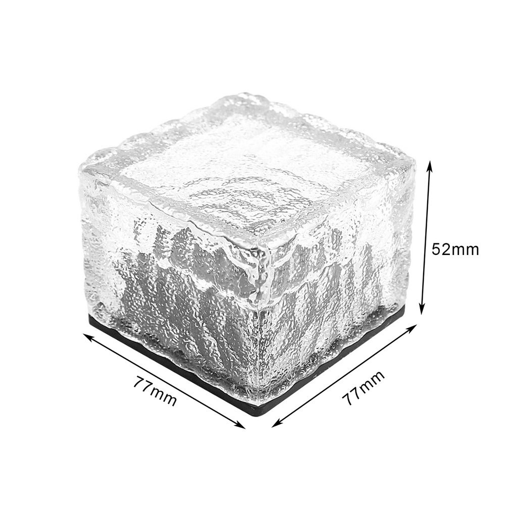 Waterdichte Zonne-energie LED Rock Licht Cube Brick Tuin Gazon Balkon Decoratieve Licht Lamp