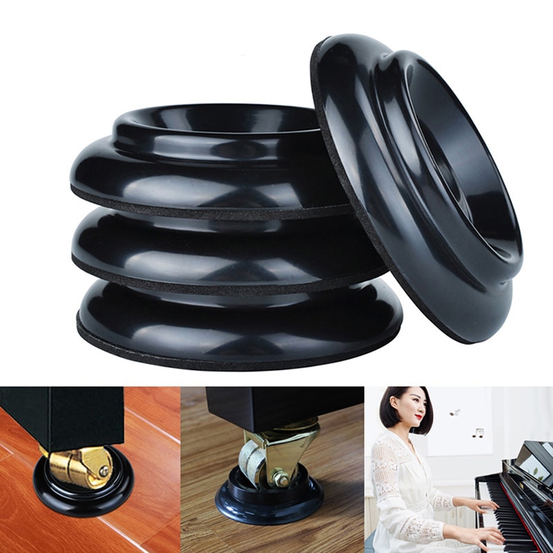 Almohadillas para patas de Piano, accesorio para instrumentos, vaso para Piano, teclado electrónico, rodamiento de carga antideslizante, protección redonda para muebles, escritorio, 4 Uds.
