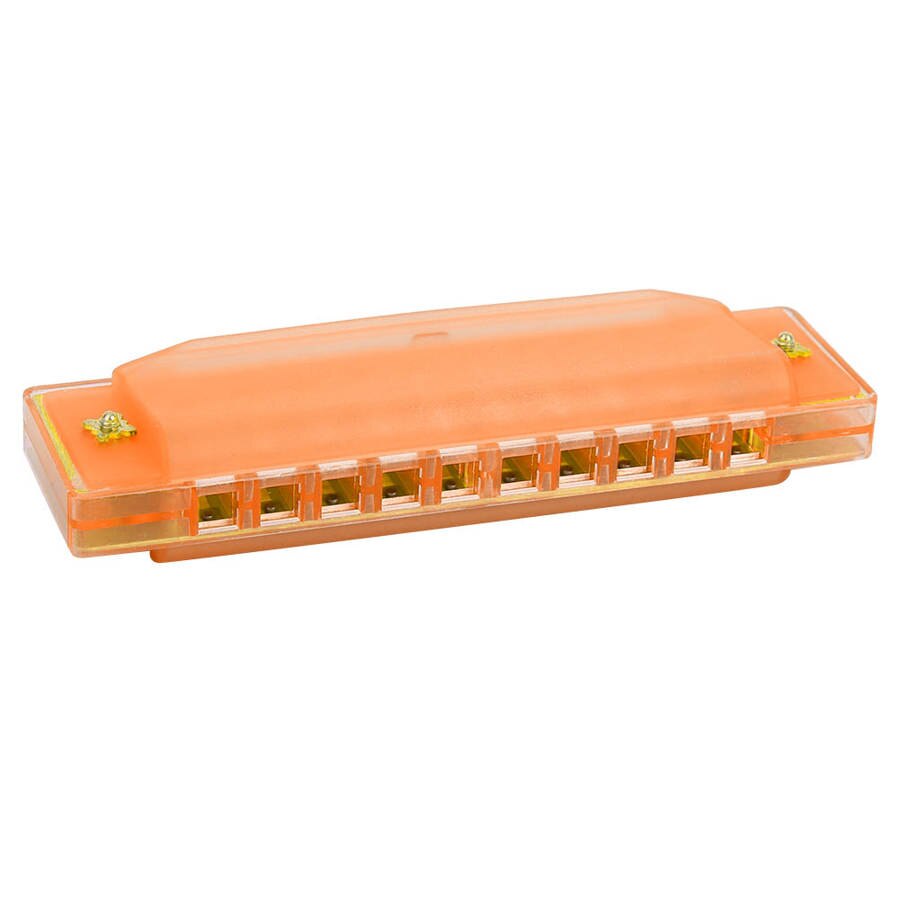 20 Tones Harmonica 10 Holes 20 Tones Harmonica Plastic Harmonica 4.09*1.10*0.79inch Birthday for Kids