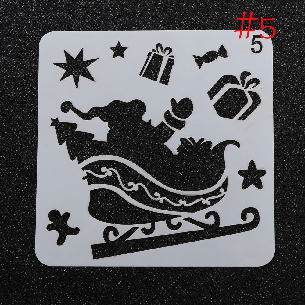 gefallen Schnee Schablone für malerei Präge Papier Karte Weihnachten Scrapbooking Fotoalbum Dekor, Der Zeichnung Blatt: 5
