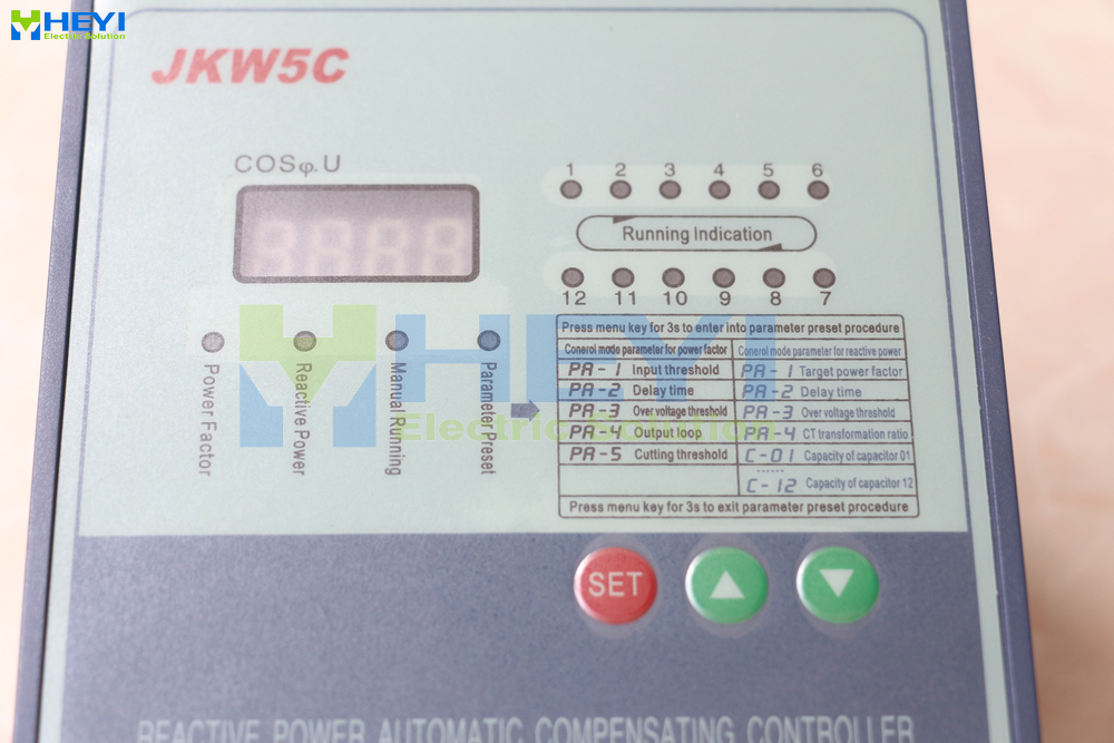 JKW5C / JKL2C power factor correction equipment 220v 50hz 8steps Reactive power automatic compensation controller