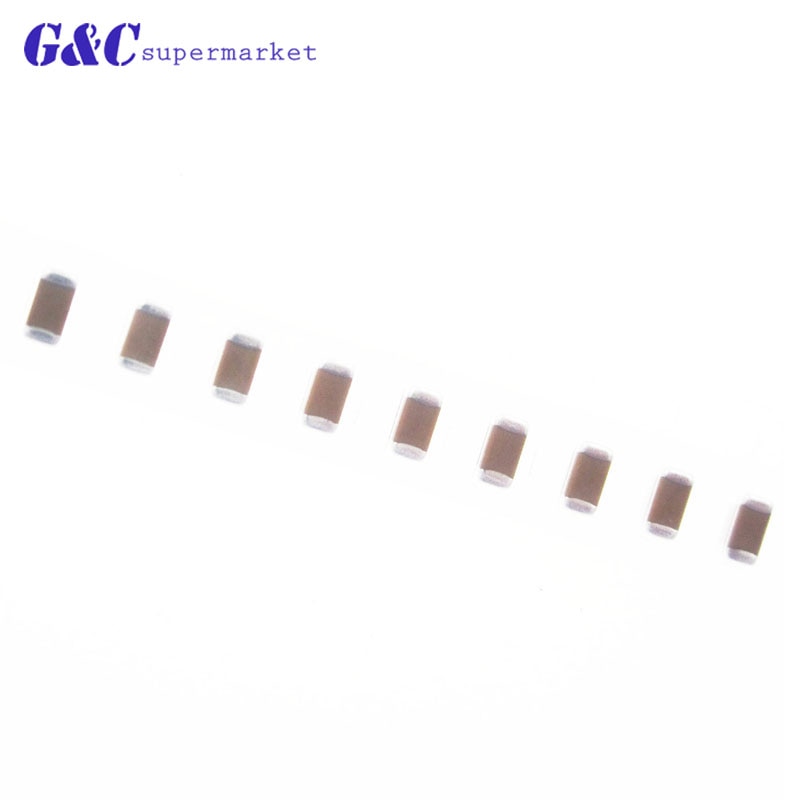 50PCS 1206 SMD Capacitor Ceramic 1uF/100uF/100NF Capacitors