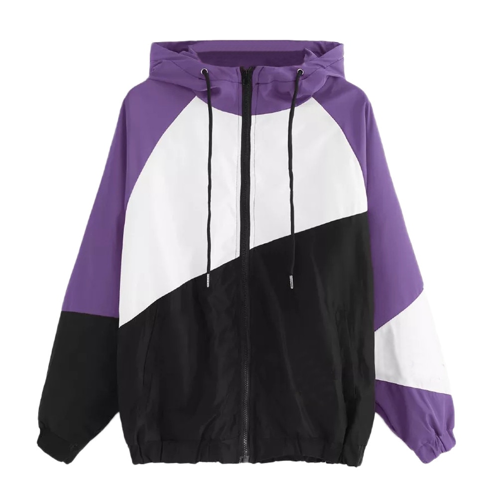 Frauen Sport jacken Langarm Patchwork Beiläufige Dünne Mit Kapuze Mantel Mit Tasche Damen Neue Fitnessstudio Reißverschluss Sweatshirts Für