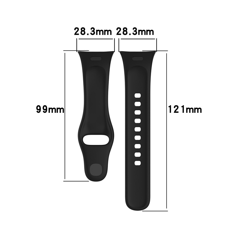 Siliconr rem til xiaomi redmi watch 3 udskiftningsrem redmi watch 3 active dobbeltfarvet blødt tpu + pc-etui armbånd armbånd
