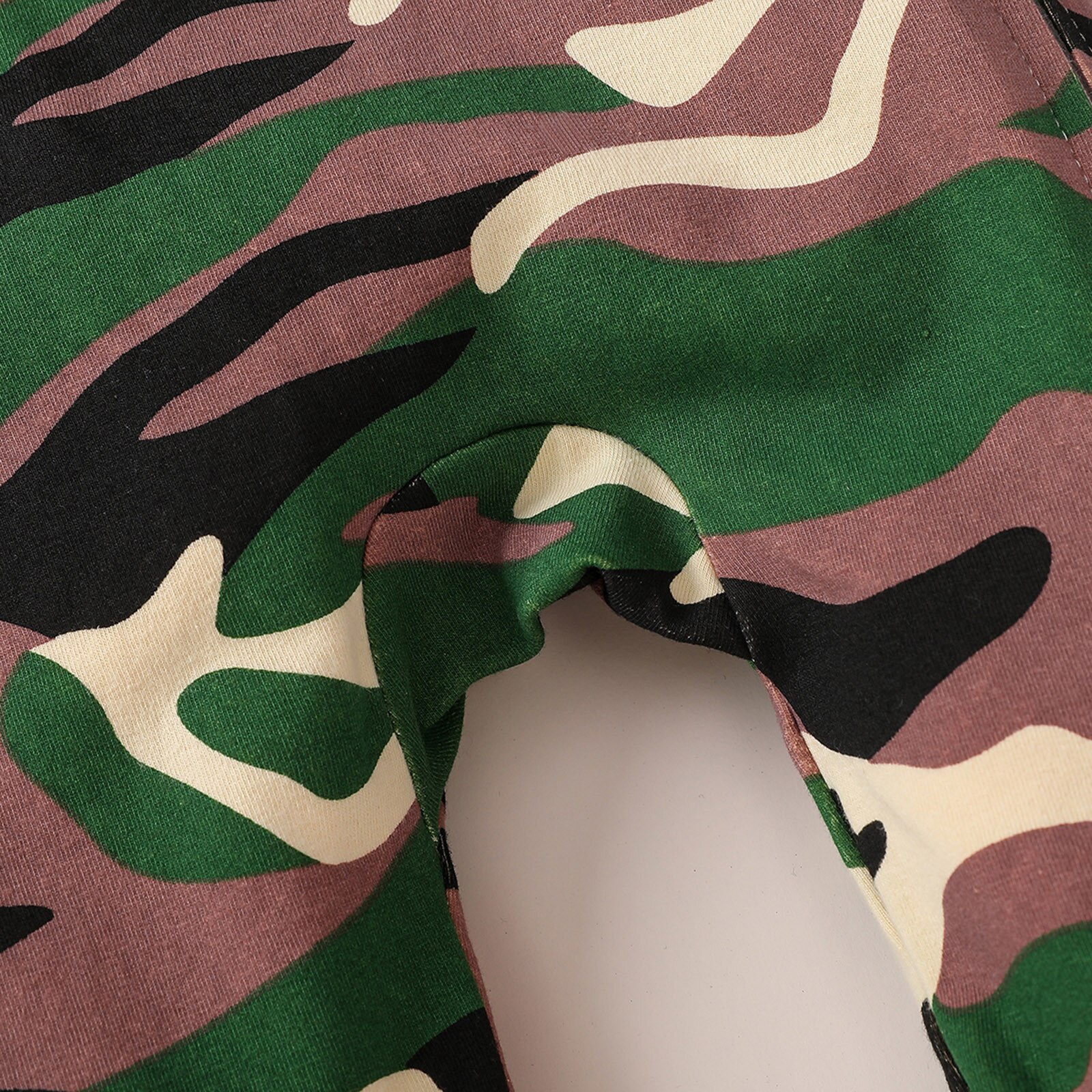 spring fleece baby rompers coats infant clothes withlovely camo jumpsuits+Hat baby boys clothing home