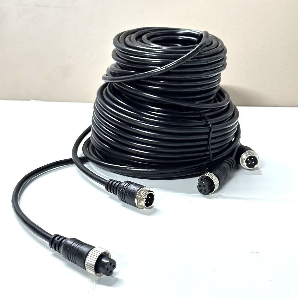 4-Pin Aviation Video Extension Cable 3M 5M10M 20M 4 PIN Aviation Connector Cable Video Audio Cable Car Camera Extension Cable: 5M