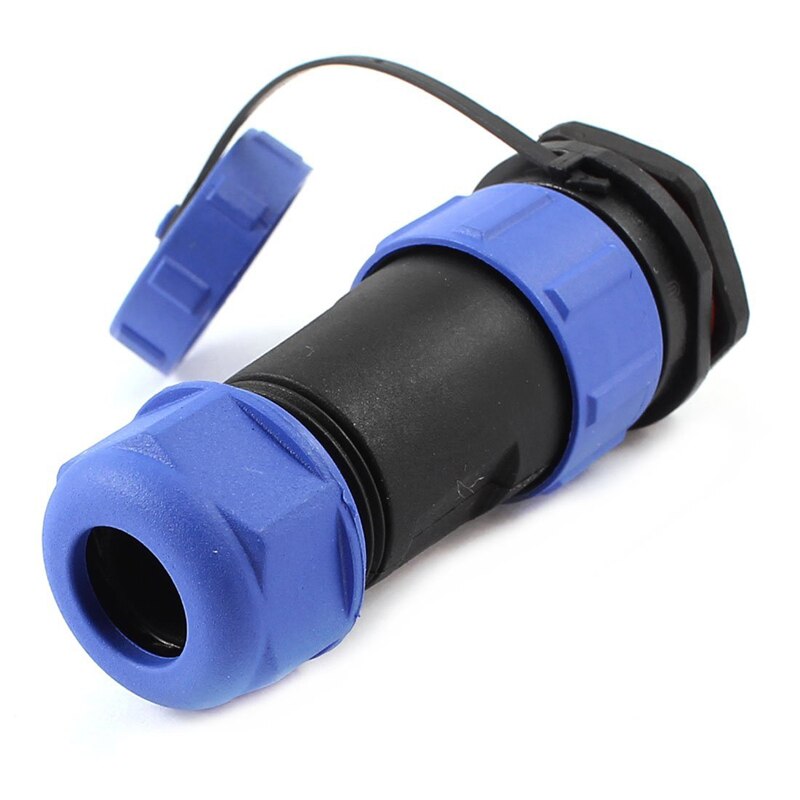 21mm 4 Pin Connecting Aviation Plug Waterproof Cable Gland w Cap