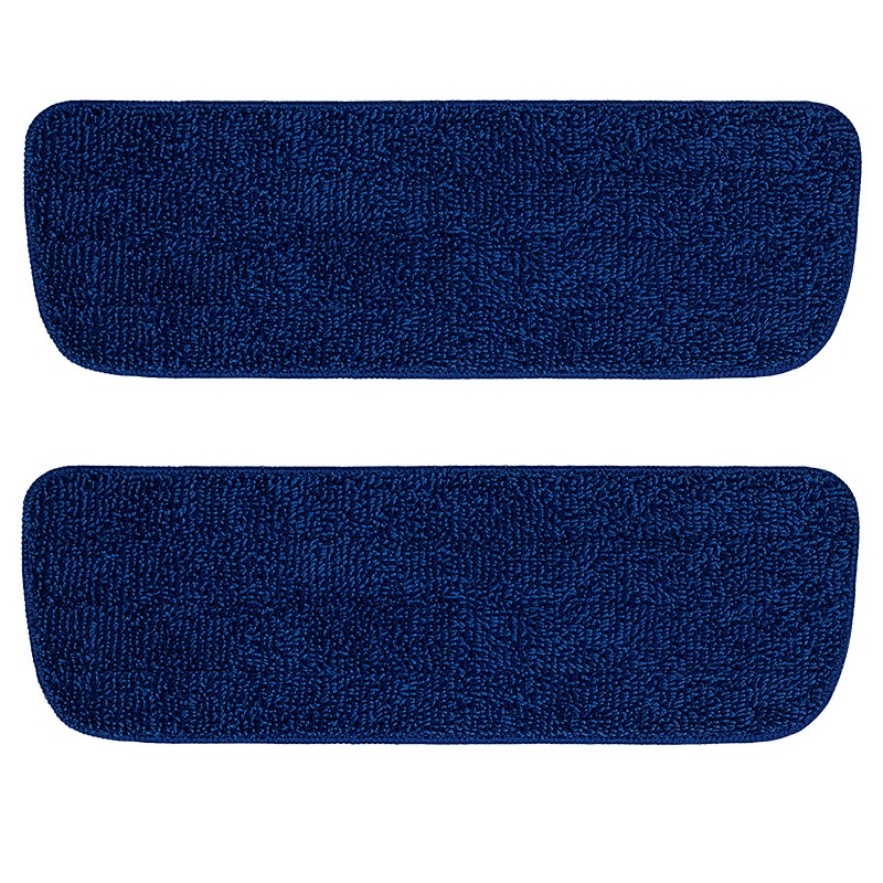 2-teilige Mikrofaser-Ersatz-Mop-Pads, wasch bare Mop-Nachfüllung für Sprüh mops und Mops, Reinigungs werkzeuge, nass und trocken: Navy Blau