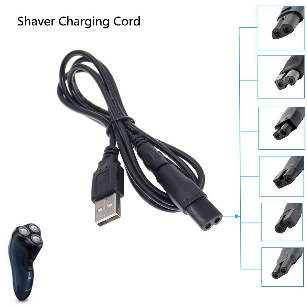 DC Converter for Shaver Hair Clipper DC5.5*2.1mm Male To C8 Tail Female Power Supply Conversion Interface Plug Adapter