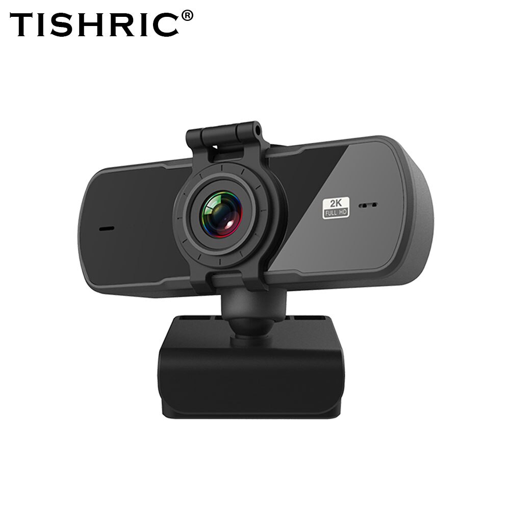 TISHRIC 2K HD Webcam Autofocus Web Camera With Microphone Usb Webcam Full Hd 1080P Web Cam Camara PC Web Camera For Computer: Default Title