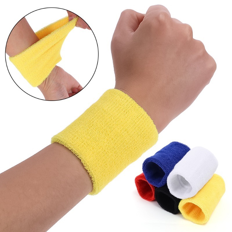 1/2Stck Handtuch Sport Armbänder Tennis Schweiß bänder Handgelenks chutz für Basketball Volleyball Padel Fitness Schweiß bänder Handgelenk Wickel Manschette