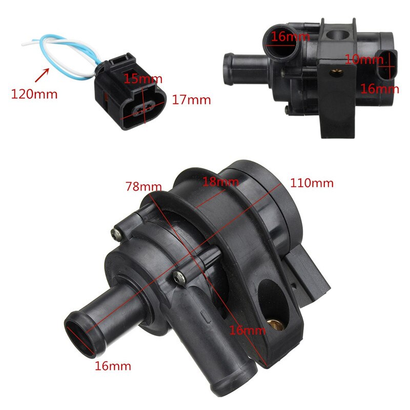 Auto Motor Kühlwasser Pumpe Verbinden Stecker Kabel 1K0965561J 1K0965561G Für VW Jetta Golf GTI Passat CC Octavia 1,8 T 2,0 T 12 V