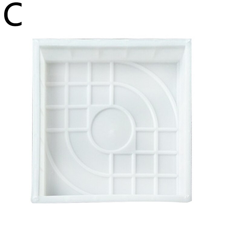 Diy Garden Villa Brick Path Maker Concrete Plastic Molds Road Path Paving Brick Tile Concrete Cement Mould Garden Decorations: 03
