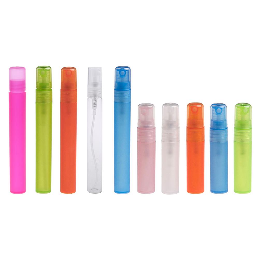 5/10 Ml Lege Spray Fles Reizen Plastic Parfumflesjes Hervulbare Verstuiver 5 Kleuren