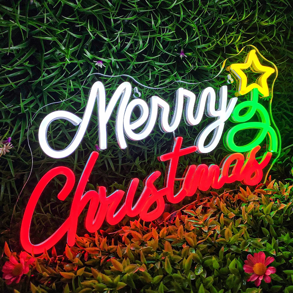 Vrolijk Kerst Neon Bord Kerst Hoed Kunst Licht Voor Muur Decor Led Licht Up Bord Voor Feest Kids Slaapkamer Bar Pub Club Kerst