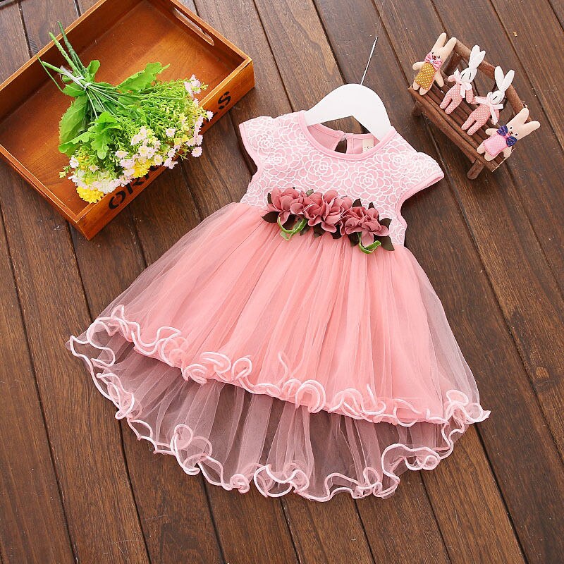 Peuter Baby Kid Baby Meisje Zomer Bloemen Jurk Prinses Partij Jurken