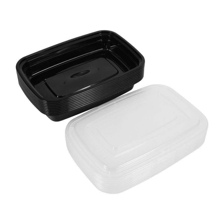 Reiskocher 10 Stck Ein Zeit Lebensmittel Lagerung Mittagessen Kasten, BPA-Freies Mikrowellen Stapelbar Mahlzeit Container Lebensmittel Lagerung