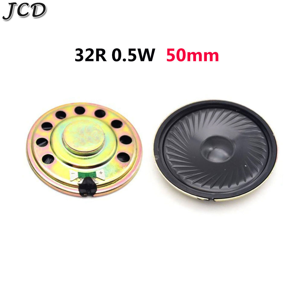 JCD 1pcs Ultra-thin speaker 32 ohms 0.5 watt 32R 0.5W speaker Diameter 23mm 28mm 36mm 40mm 50mm 57mm Loudspeaker: Rose