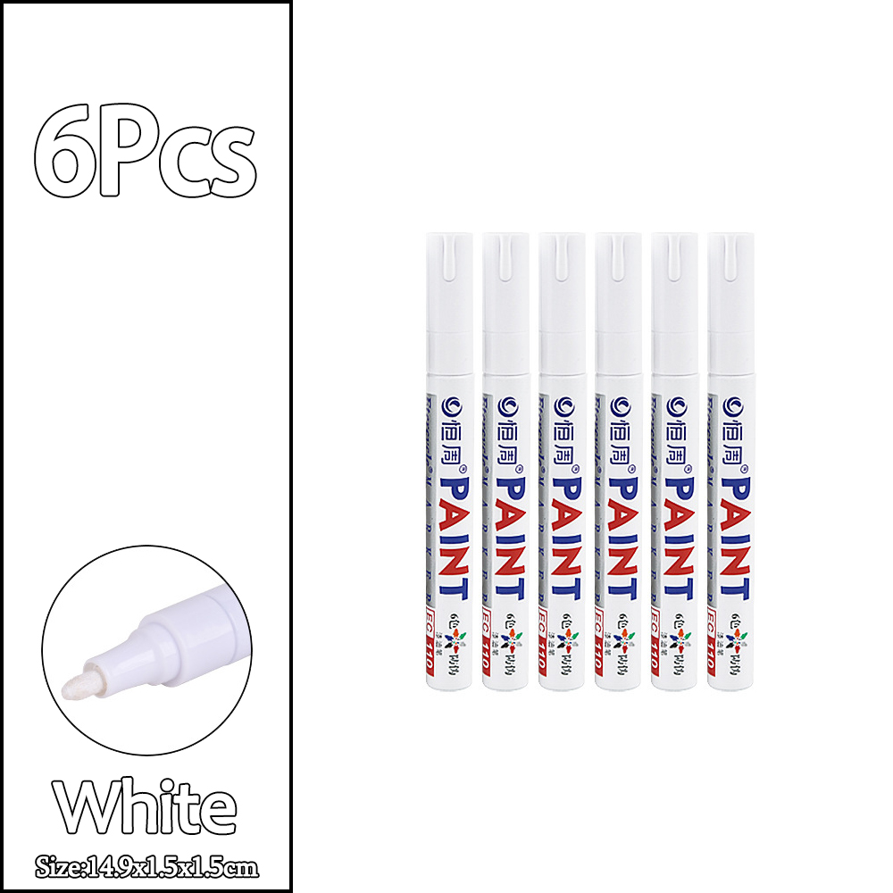 1/3/6/12 sztuk kolorowe znacznik robić farby permanentnej wodoodporne białe markery bieżnik opon gumowa farba robić tkanin metalowe pisaki robić malowania