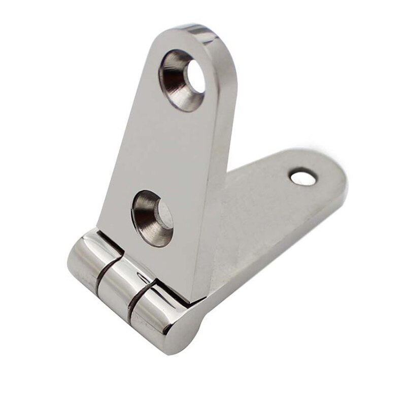 2Pcs Stainless Steel 316 Marine Boat Strap Hinges WIth 4 Holes Heavy Duty Mirror Polish Door Strap Hinge Accessories