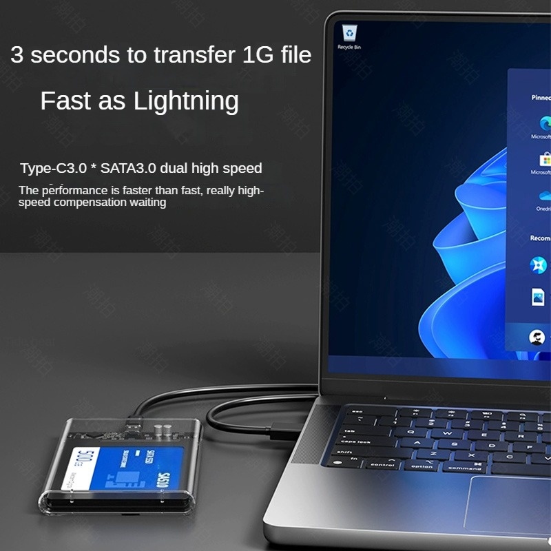 Type-C To SATA 2.5-inch Mobile Disk Box Type-c Transparent Disk Box Sata To USB3.0