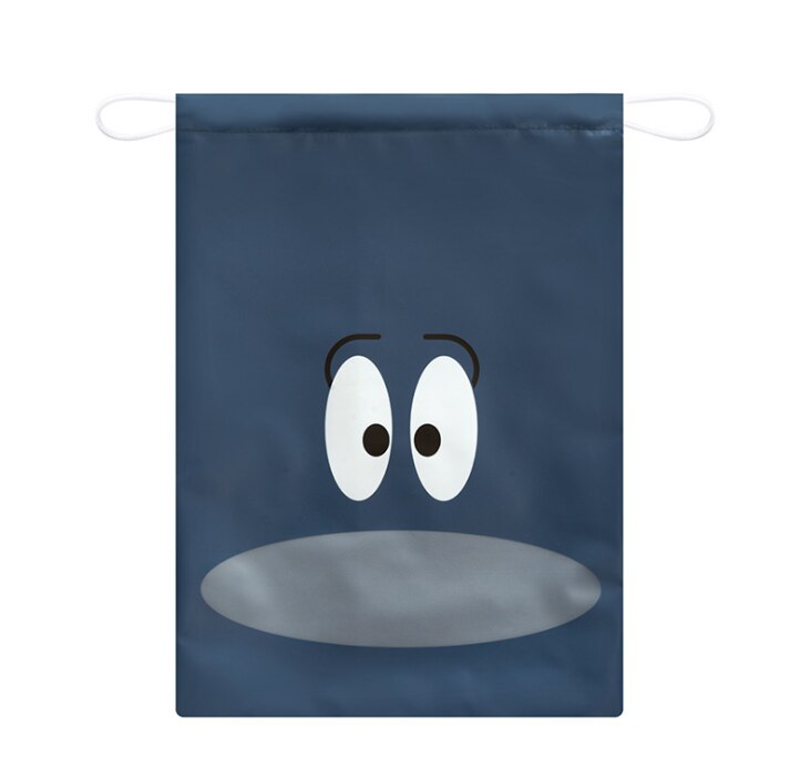 Waterdichte Pakket Schoen Pocket Opslag Organiseren Zak Non-woven Stof Trekken Pocket Trekkoord Tassen Toilettas Case: navy