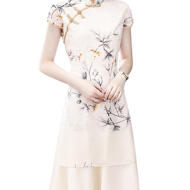 Vestido chino moderno Qipao vestido Qipao Vietnam vestido tradicional Cheongsam vestido Oriental 10121