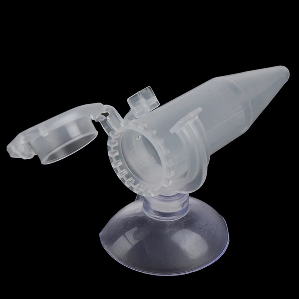 Automatic Fish Feeder Tapered Aquarium Worm Feeder Funnel Cup With Suction Cup Fish Food Dispenser