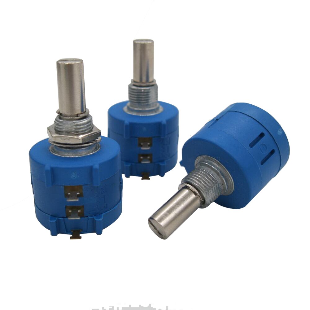 1Pcs 2K Ohm 3590S-2-202L Precision Multiturn Potentiometer 10 Ring Adjustable Resistor Turns Counting Dial Rotary Knob
