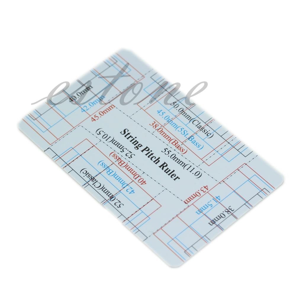 Guitar Bass Fritz Ruler String Pitch Ruler Action Ruler Card Vernier Caliper
