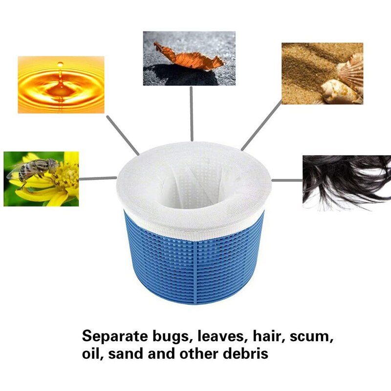 40Pcs Zwembad Skimmer Sokken Zwembad Filter Savers Sokken Voor Filters Skimmers Reinigt Puin