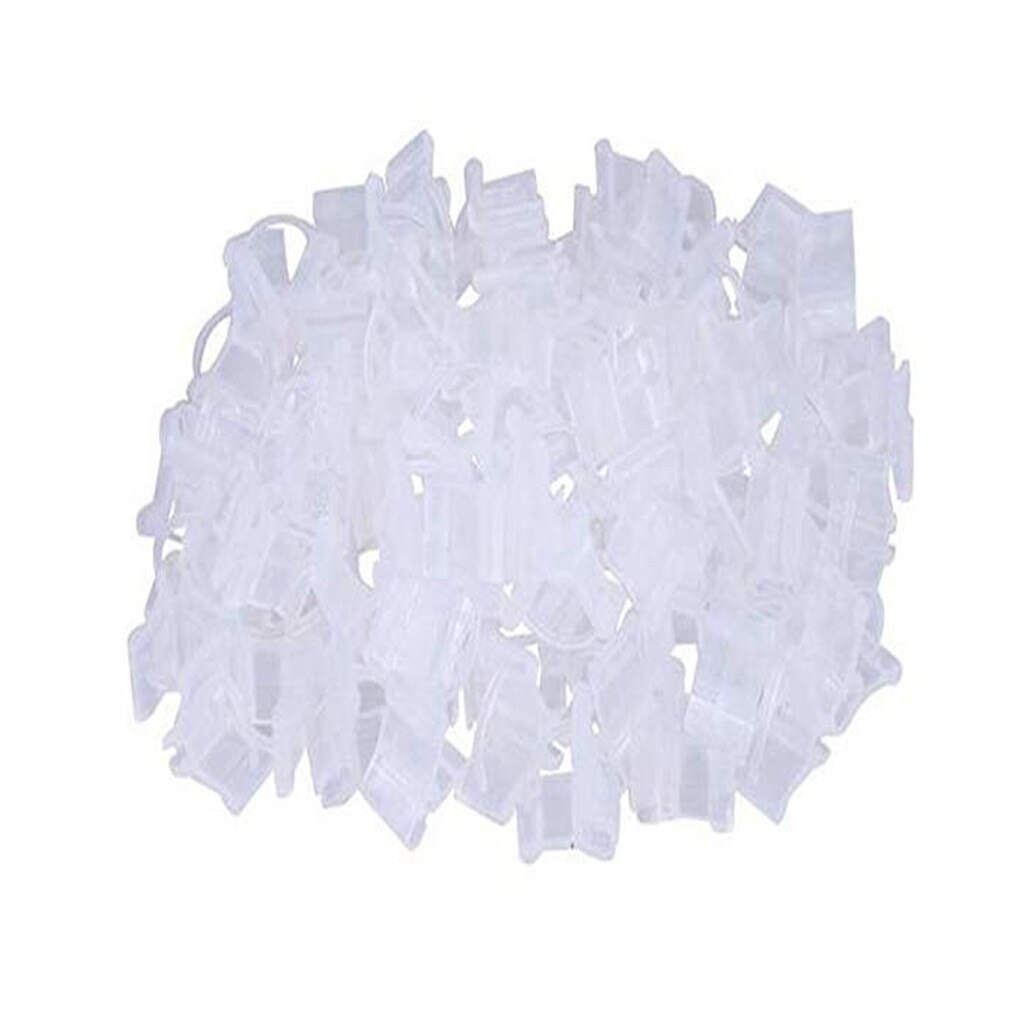 Top Selling 100 Pcs Plastic Plant Enten Clips Mini Tuingereedschap Zaailing Groeiende Clips Ondersteuning En