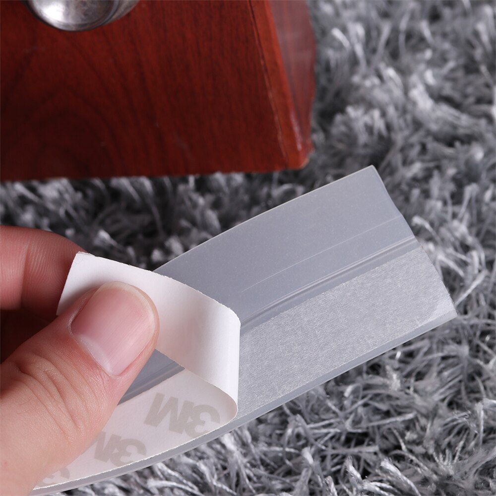 1Pcs 35mm Frameless Window Sliding Door Seals Sliding Sealing Strips Weatherstrip Draft Stopper For Door Silicon Rubber