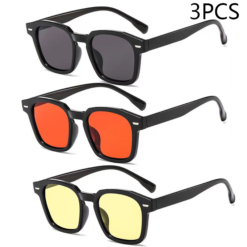 Unisex Rectangle Vintage Sunglasses Retro Sun Glasses Female Lady Eyeglass Cat Eye Casual Goggles UV400: Gold