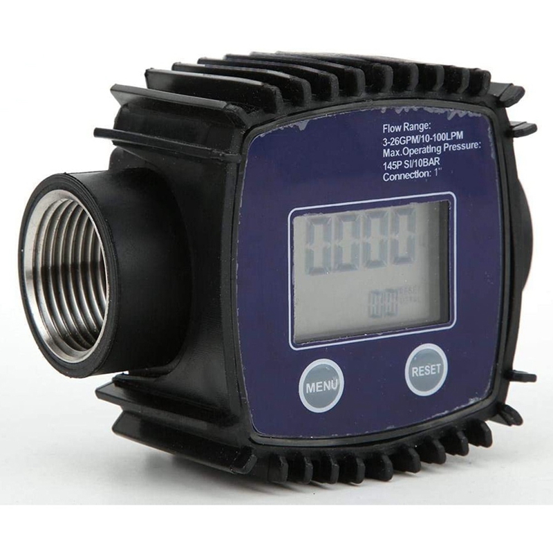 Water Flow Meter, 1 Inch Interne Draad Flow Meter, digitale Display Waterstroom Sensor 10-100 Liter/Min, Voor Aardolie