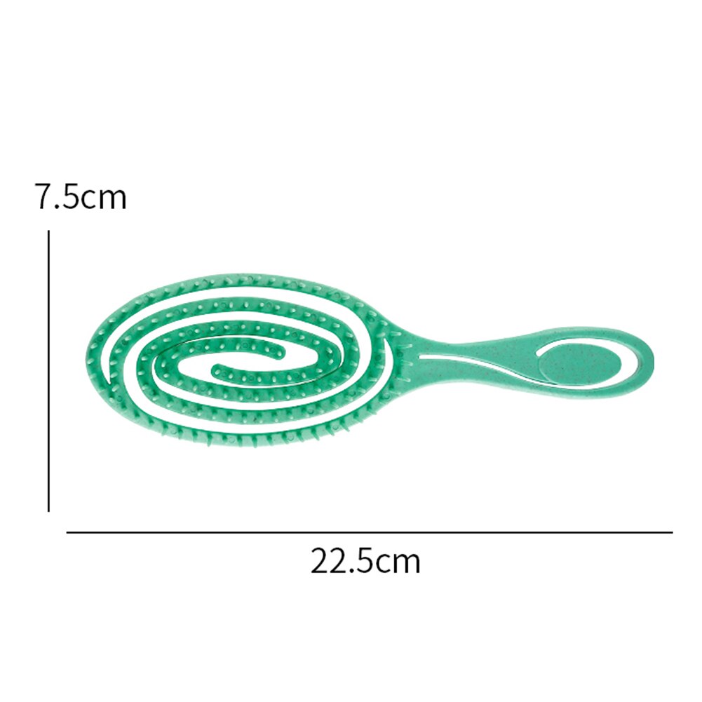 Brosses à cheveux à palette, peigne de Massage pour cuir chevelu, pour cheveux longs, courts, épais, bouclés, lisses et ondulés: Green