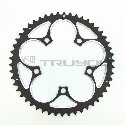 Kettingblad bcd 110 53t 50t 48t 46t 39t 34t kettingblad racefiets vouwfiets kettingbladen cnc voor dubbele schijf: Grote schijf 50t