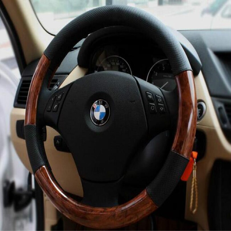 SUV MPV samochód ciężarówka autobus kierownica pokrywa średnica 36cm 38cm 40cm 42cm 45cm czarny darmowa wysyłka: diameter 38cm