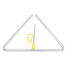 1 Pza 7/8 pulgadas triangular hierro Orff instrumentos musicales banda percusión Musical educativo Triangolo