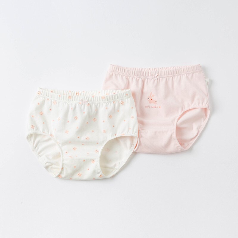 DBM16367 dave bella neonate moda 2 pezzi un set mutandine da ragazza in cotone con stampa simpatico cartone animato: 24M (80cm)