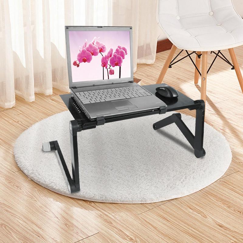 Podstawka do laptopa na łóżko składana podstawka do laptopa stołowa na Tablet z podkładką pod mysz i klips do poślizgu do rysowania kanapa z funkcją spania kanapie roboczej