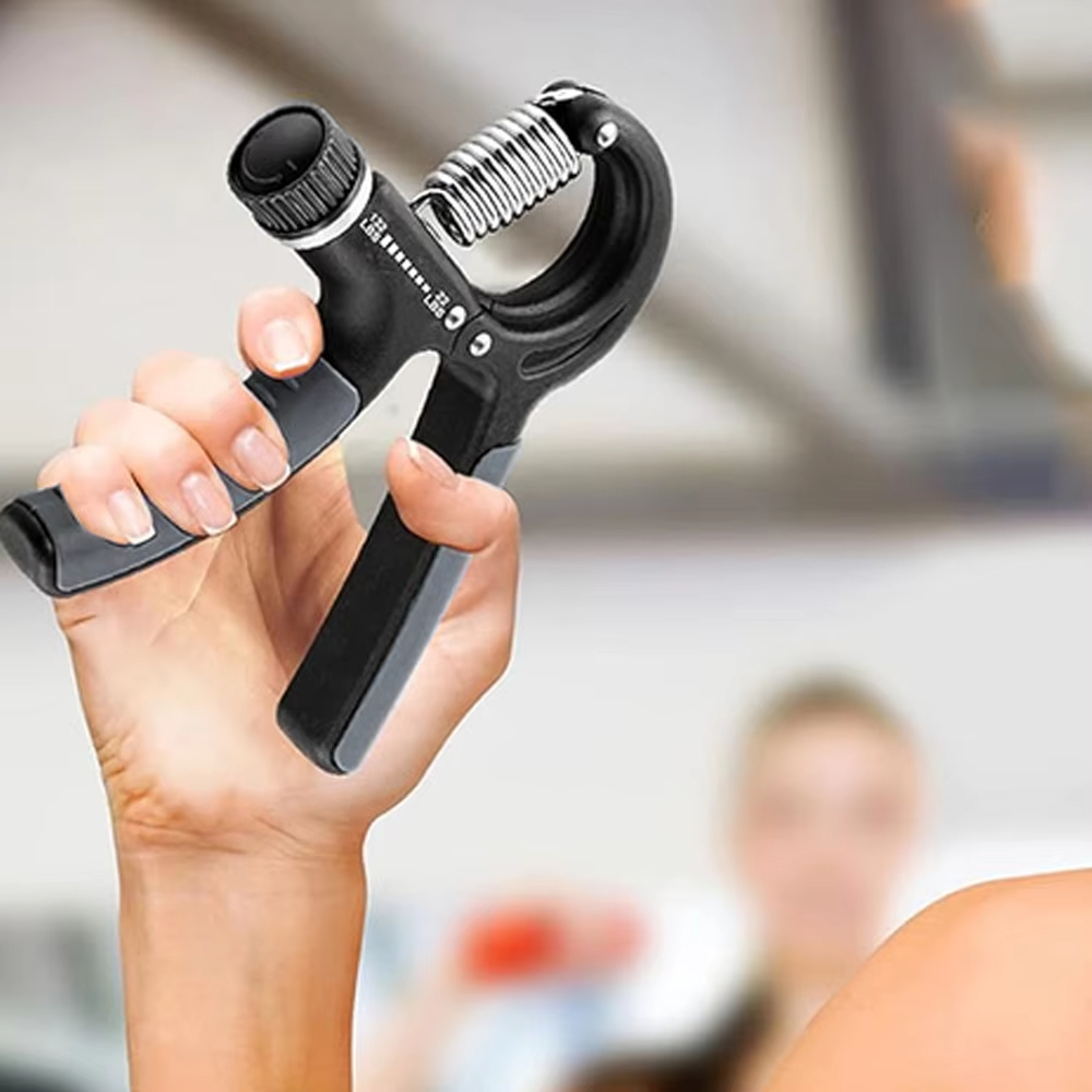 Treinador de fortalecimento de força de aperto de mão ajustável de 5-60kg com antebraço de pulso contador e exercitador de mão para músculos