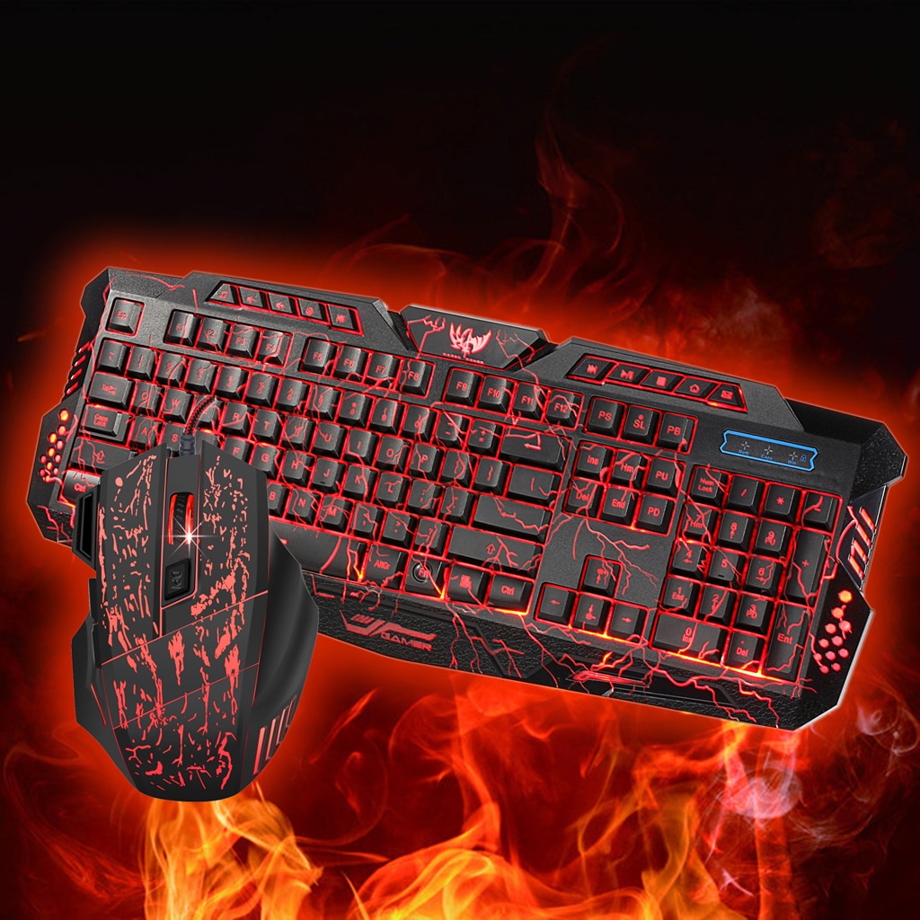 Combo Keyboard Jumper Wired With English Keyboard J60 Backlit